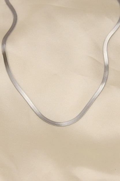 Mey İthalat® 316L Çelik Silver Renk 45 cm İtalyan Zincir Model Kadın Kolye