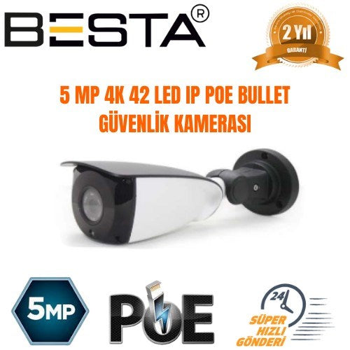 5 MP 3 İÇ MEKAN 3 DIŞ MEKAN KAMERALI IP POE GÜVENLİK SETİ