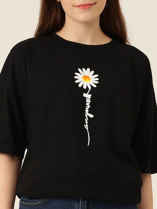 Printed Women's T-shirt - Black