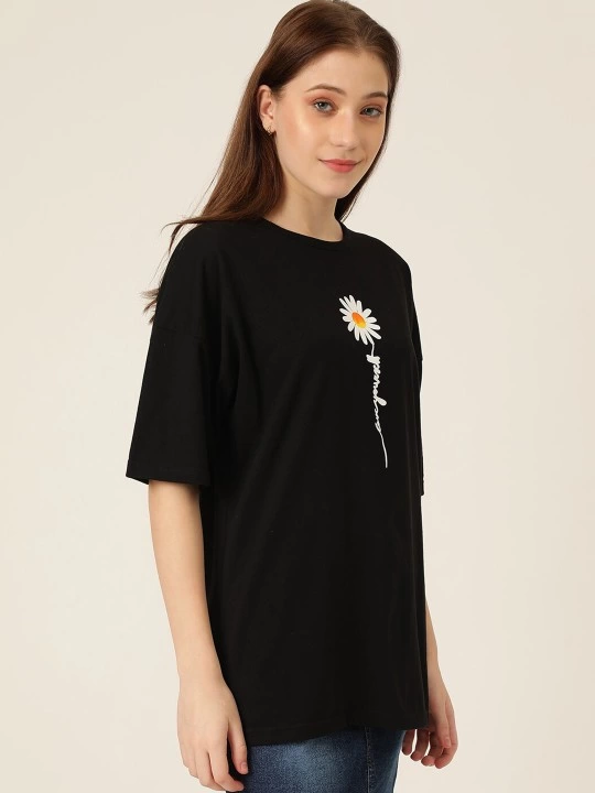 Printed Women's T-shirt - Black