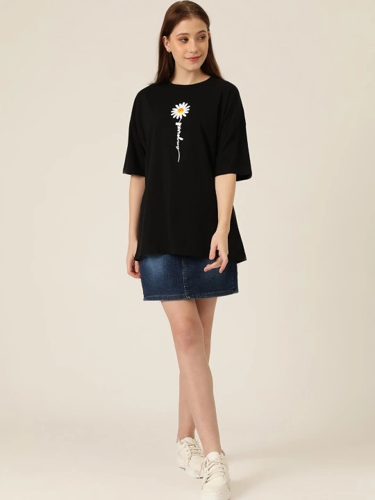 Printed Women's T-shirt - Black