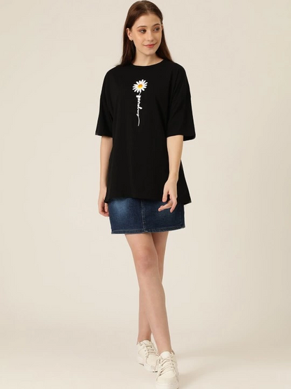 Printed Women's T-shirt - Black