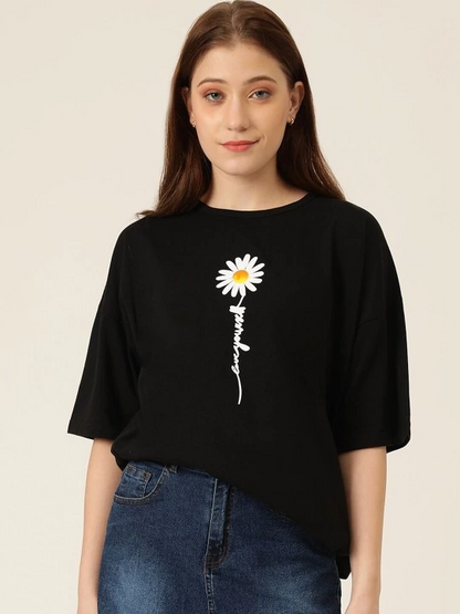 Printed Women's T-shirt - Black
