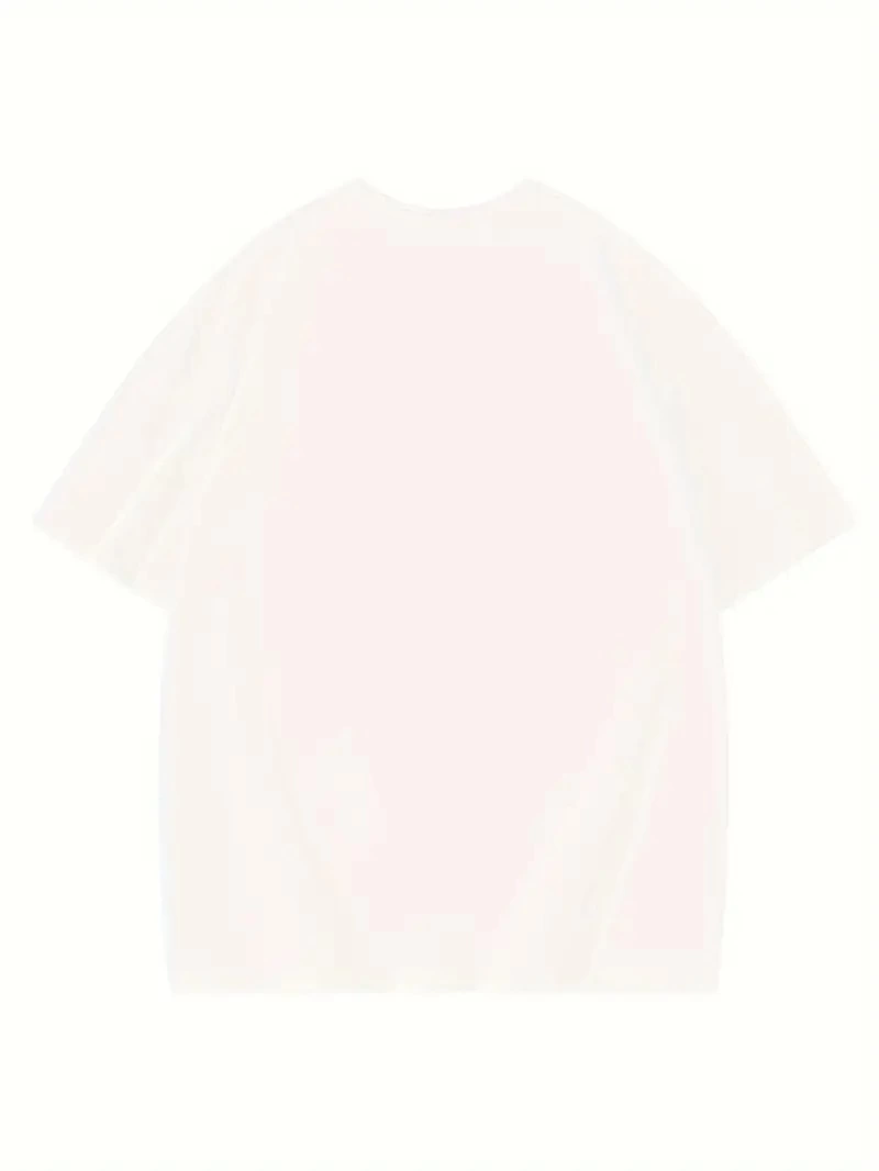 Thousand Front Back Printed Oversized Crew Neck T-shirt - White