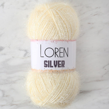 LOREN SILVER خيط حياكة يدوي كريمي - RS0065 - 34071