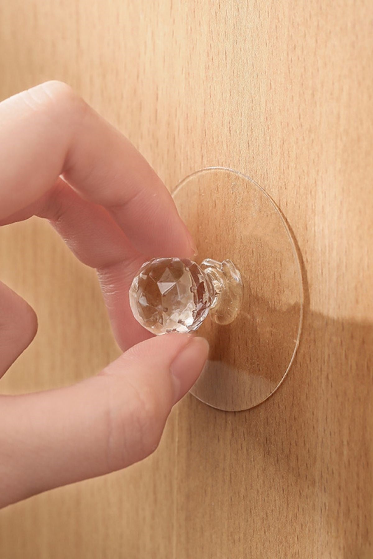 Starixa® 2 Adet Kristal Kendiliğinden Güçlü Yapışkanlı Kulp Askısı Tutma Kolu