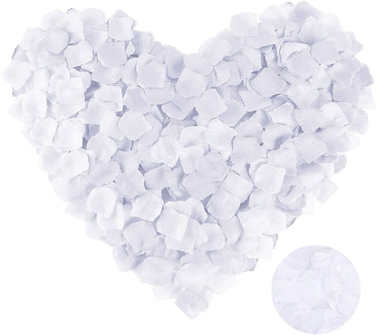 White Rose Petal Shaped Confetti 1 Pack 100 Pieces (5347)