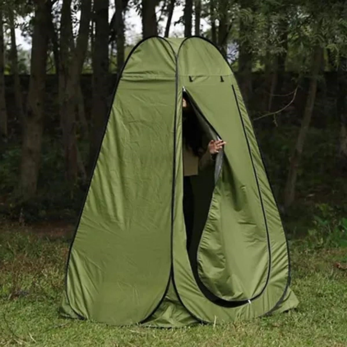 Starixa® Tek Kişilik Yarı Otomatik Portatif Giyinme Kabini Çadırı - Plaj, Kamp, Duş ve Soyunma Kabini Outdoor Çadır 120x120x190 cm
