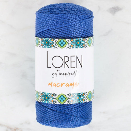 Loren Macrame Dark Blue Hand Knitting Yarn - RM 0252 - 34352