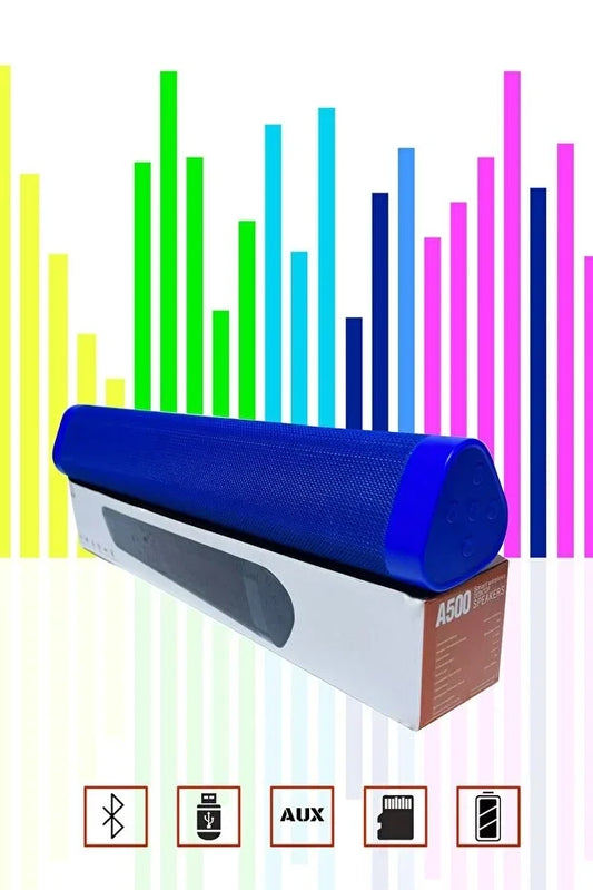Bluetooth 5.0 Hoparlör Model A500 | Güçlü Bas ve Harika Sese Sahip Kablosuz Bluetooth Hoparlör (5347)