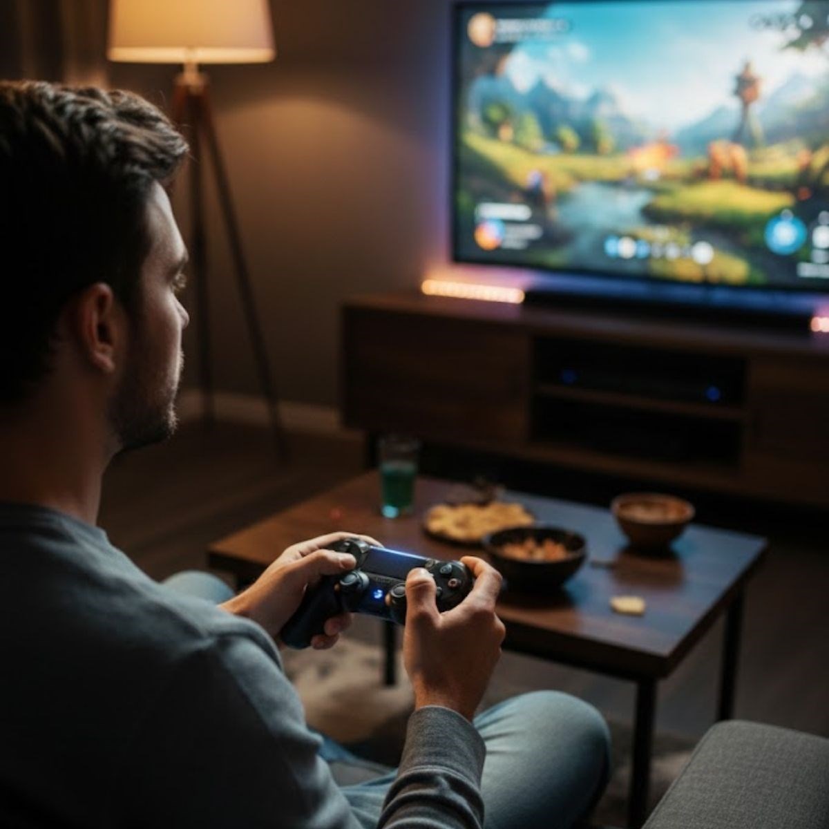 Bluetooth Kablosuz Gamepad - Ergonomik Tutuş, Hassas Analog Joystick, PC & Mobil Uyumlu Oyun Kolu (5347)