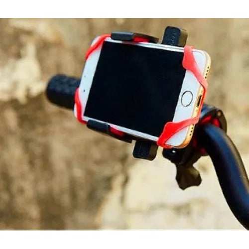 Bicycle Phone Holder with Silicone-Backed Stand