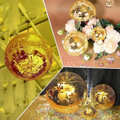 شريط لاصق ديكور من الفسيفساء الذهبية بمرآة 4 سم × 1 متر (5347)