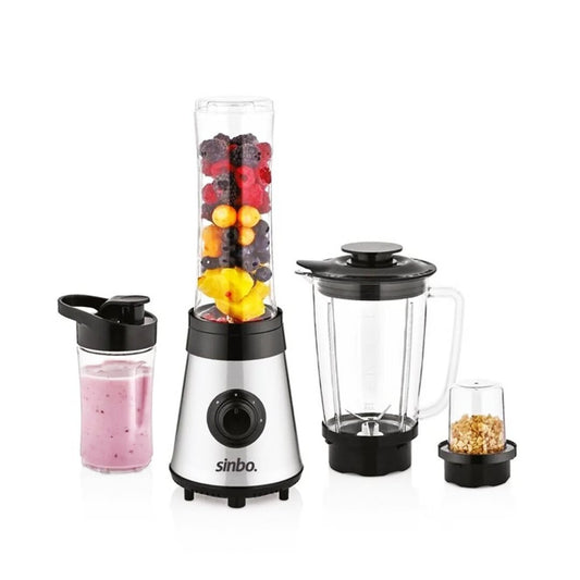BUZ KIRICI - KAHVE ÖĞÜTÜCÜ HAZNELİ - ŞİŞELİ ÇOK AMAÇLI SMOOTHIE BLENDER 800ML - 500W SHB-3190 (5347)