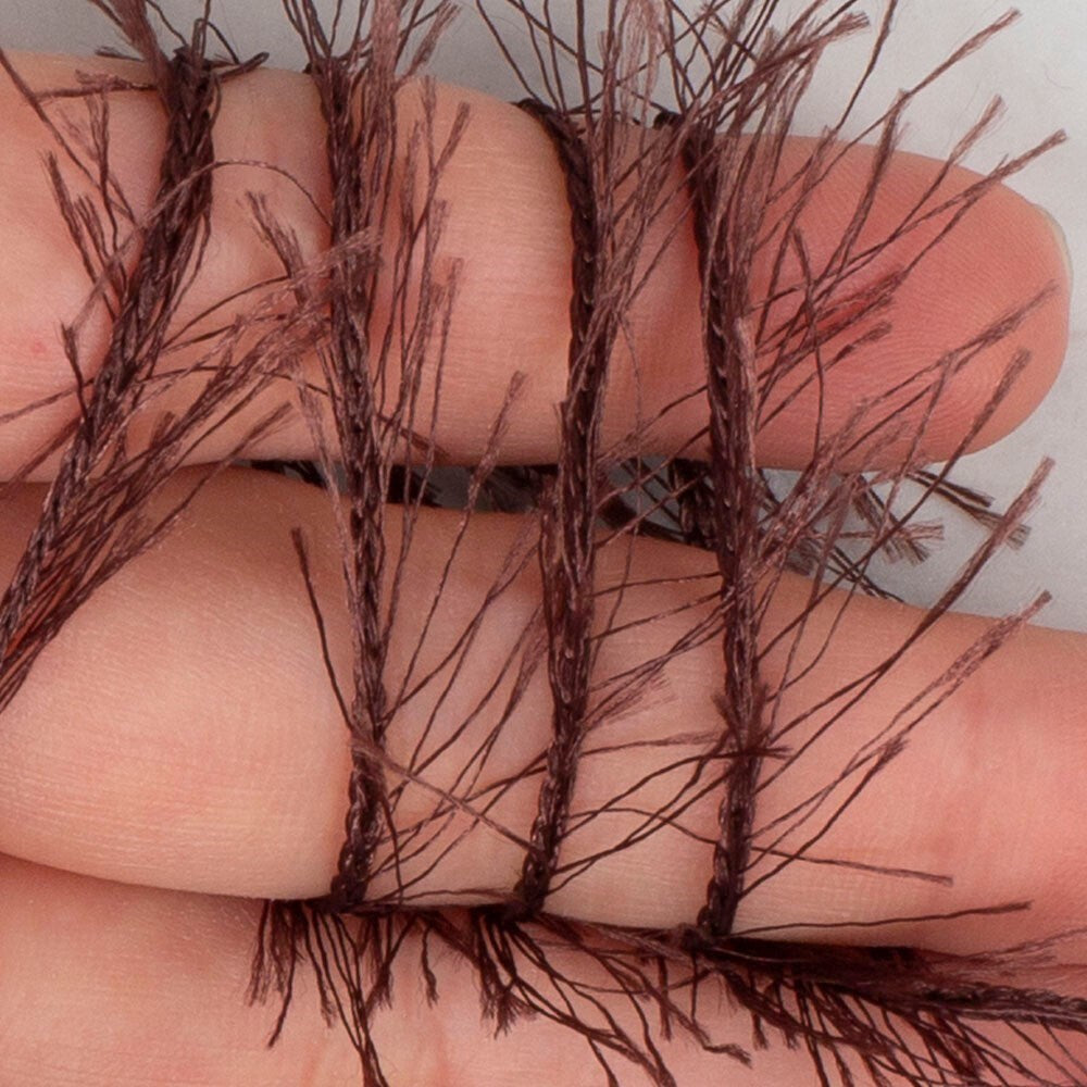 Loren Furry Brown Hand Knitting Yarn - RF093 - 34064