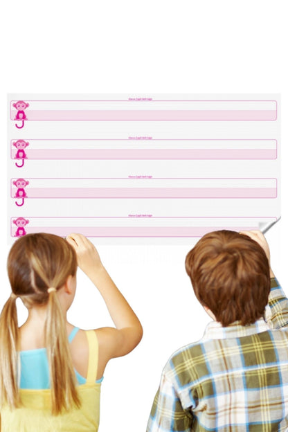 Starixa® Lined Smart Paper Whiteboard Leaves No Trace on the Wall Static Compliant with New Curriculum 100x56cm