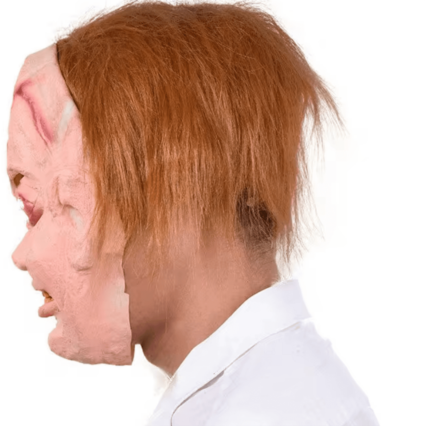 Çaki Maskesi Kahverengi Saçlı Lateks Et Chucky Çaki Maskesi (5347)