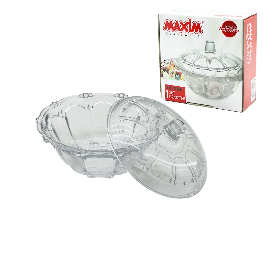 CAM ŞEKERLİK CAM KAPAKLI ÇAP: 13.5CM - Y: 5.2--9.5CM (5347)