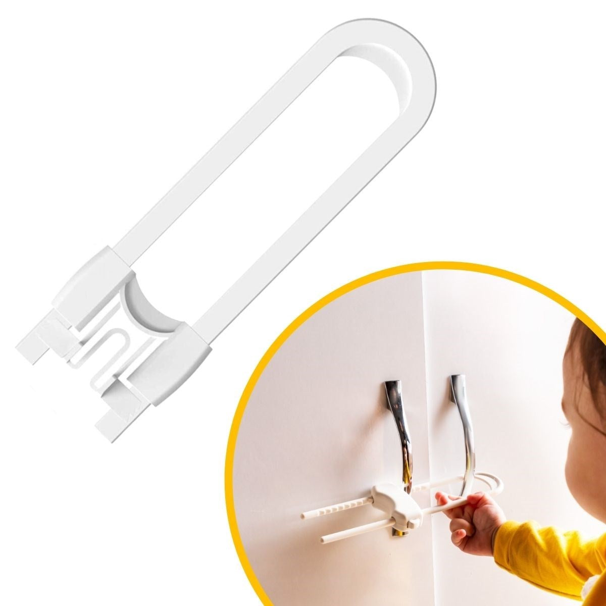 Starixa® Bebek Çocuk Çekmece ve Dolap Koruma Raylı Güvenlik Sistemi Emniyet Kilidi