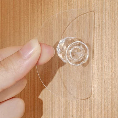 Starixa® 2 Adet Kristal Kendiliğinden Güçlü Yapışkanlı Kulp Askısı Tutma Kolu