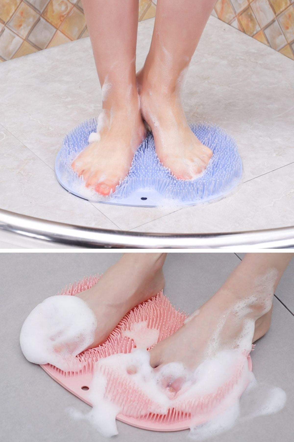 Starixa Çok Amaçlı Esnek Yumuşak Banyo El Ayak Vücut Plastik Duş Matı Plastik Banyo Matı