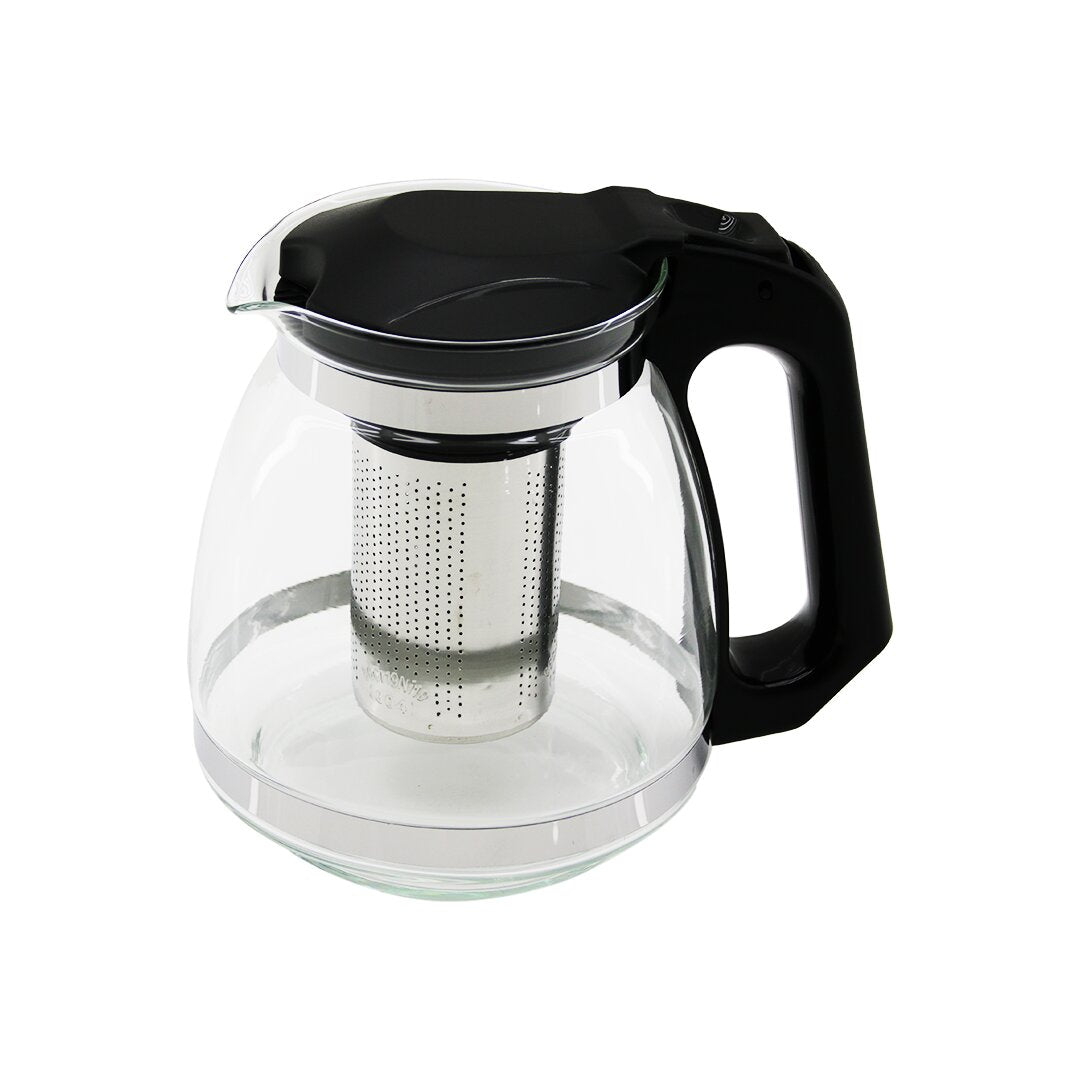 ÇELİK SÜZGEÇLİ CAM DEMLİK 1500ML (5347)