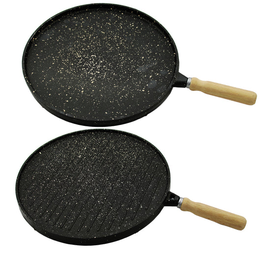 ÇİFT TARAFLI DÖKÜM GRANİT BAZLAMA - GÖZLEME TAVASI 36CM (5347)