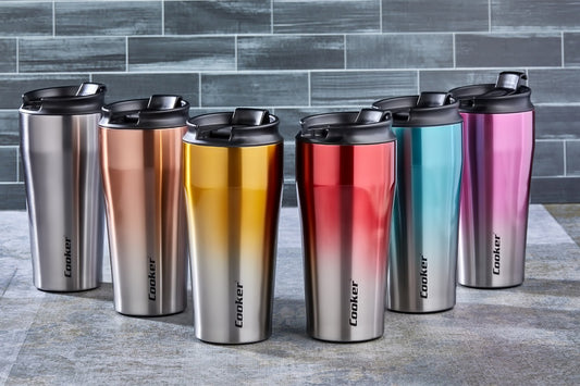 CKR-2049 400ML.ÇELİK MUG TERMOS BARDAK ÇİFT RENK (5347)