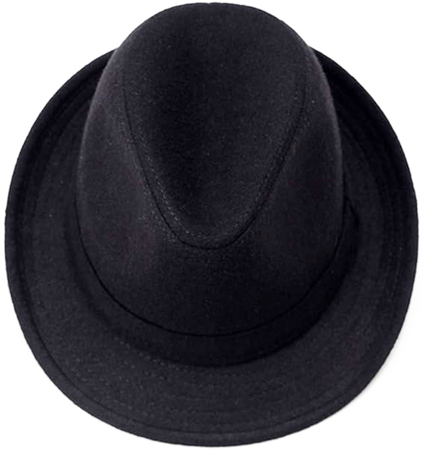 Child Size Black Fabric Fedora Show Hat Michael Jackson Hat Size 54