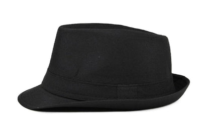 Child Size Black Fabric Fedora Show Hat Michael Jackson Hat Size 54