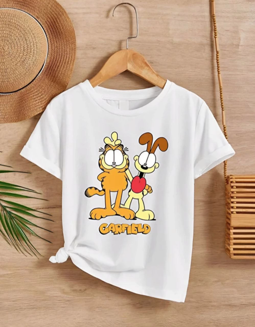 Kids' Unisex Printed T-Shirt - White