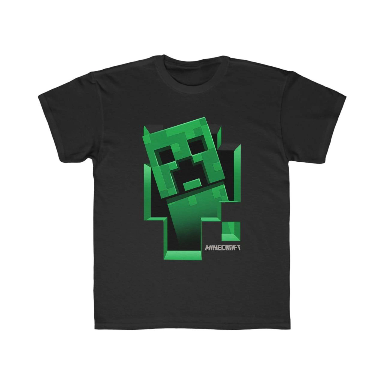 Kids' Unisex Printed T-Shirt - Black