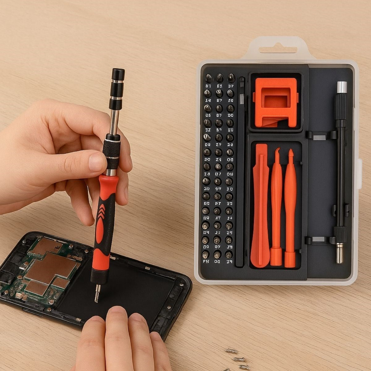 52-in-1 Multi-functional Magnetic 42-Bit Watchmaker Screwdriver Set (5347)