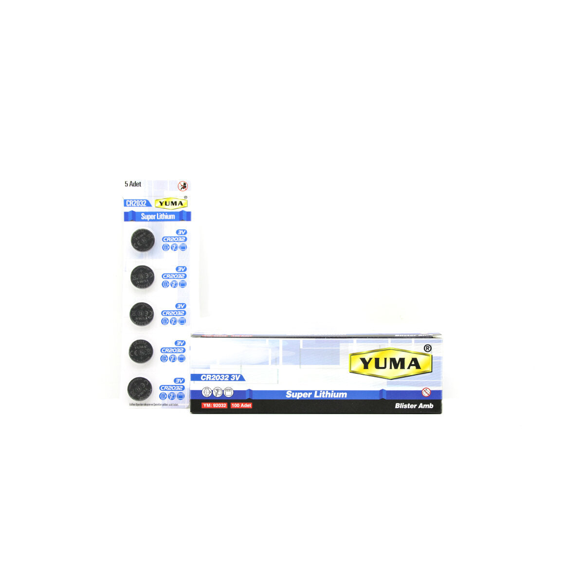 CR-2032 PARA PİL LİTYUM 3V 5Lİ KART YM-92032 (5347)