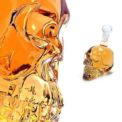 Crystal Head Skull Glass Bottle 350 ml