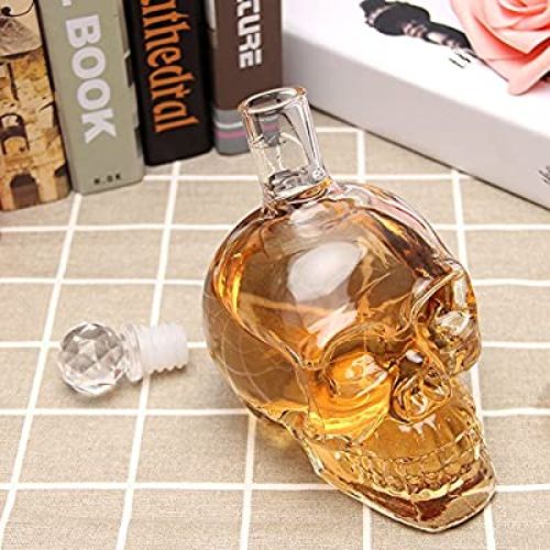 Crystal Head Skull Glass Bottle 350 ml