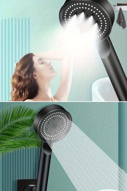 Starixa® 5 Fonksiyonlu Yüksek Basınçlı Ayarlanabilir Siyah Duş Başlığı
