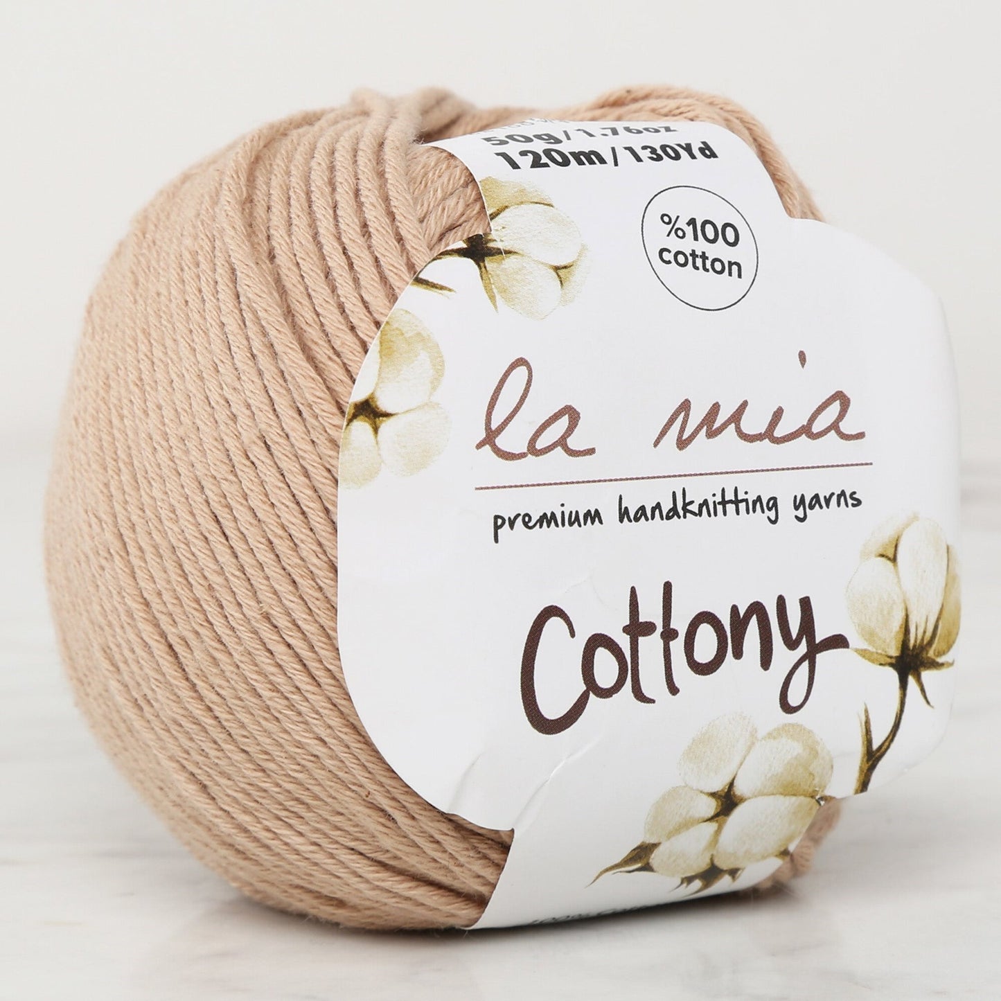 La Mia Cottony Beige Baby Hand Knitting Yarn - P4-L004 - 33573