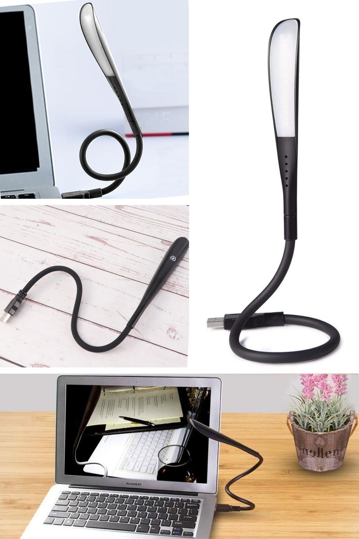 Starixa® USB Girişli 14 Ledli 3 Kademeli Dokunmatik Masa/Kitap Okuma Lambası Ledi Siyah