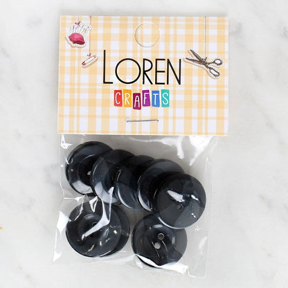 Loren Crafts زر رمادي 8 قطع - 1129