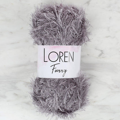 Loren Furry خيط حياكة يدوي رمادي داكن - RF036 - 34056