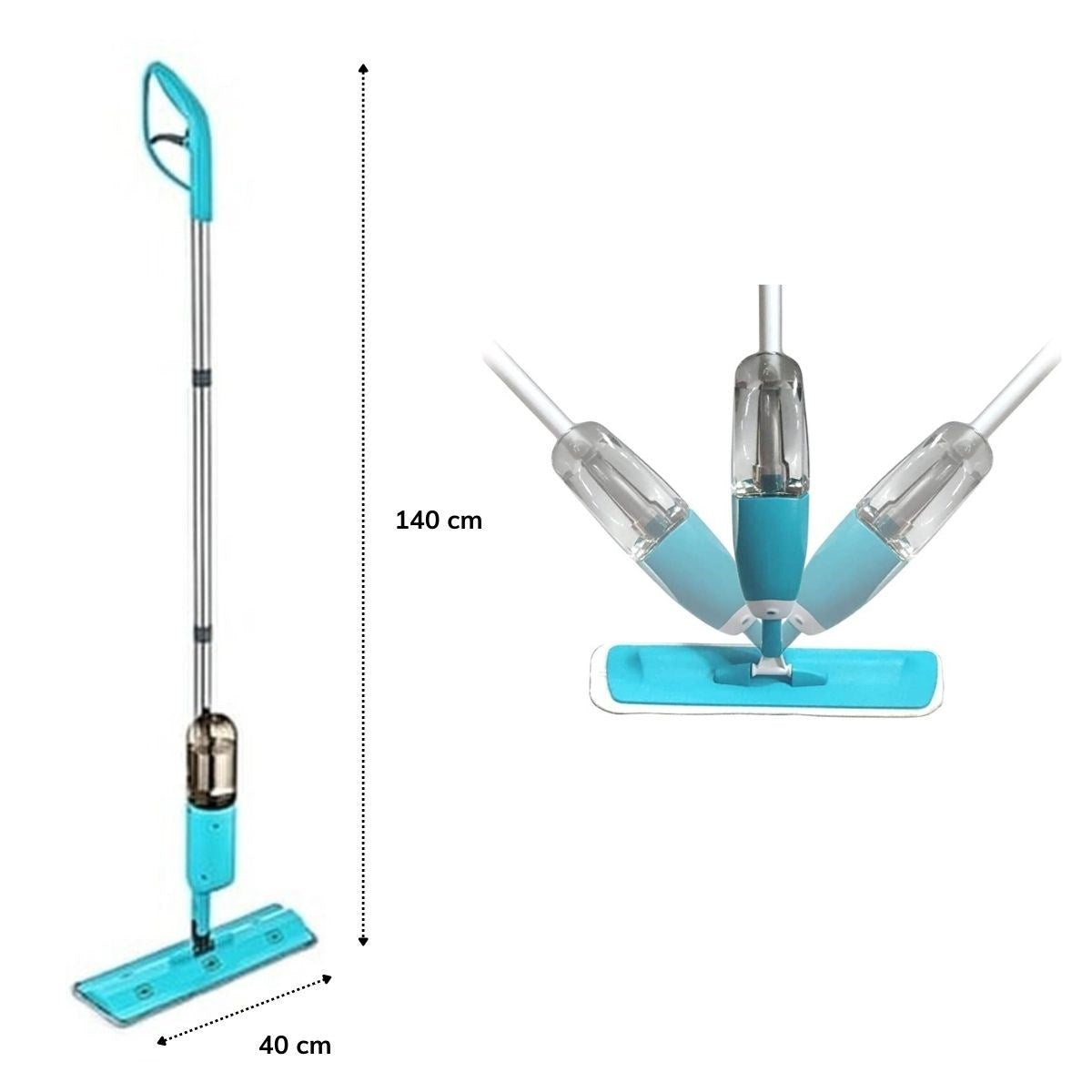 Starixa® Döner Başlıklı Spreyli Mop Parke Ahşap Fayans Temizleyici Su Hazneli Sihirli Paspas