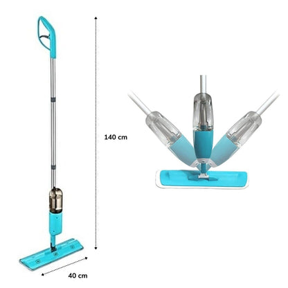 Starixa® Döner Başlıklı Spreyli Mop Parke Ahşap Fayans Temizleyici Su Hazneli Sihirli Paspas