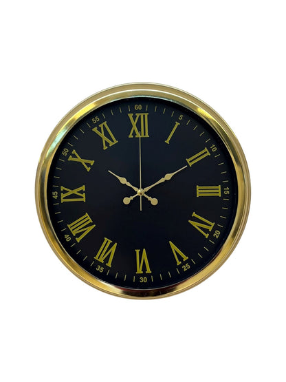 Noble Gold Black 40 Cm Metal Duvar Saati