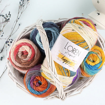 Loren Happy Ebruli Hand Knitting Yarn - RH003 - 34288