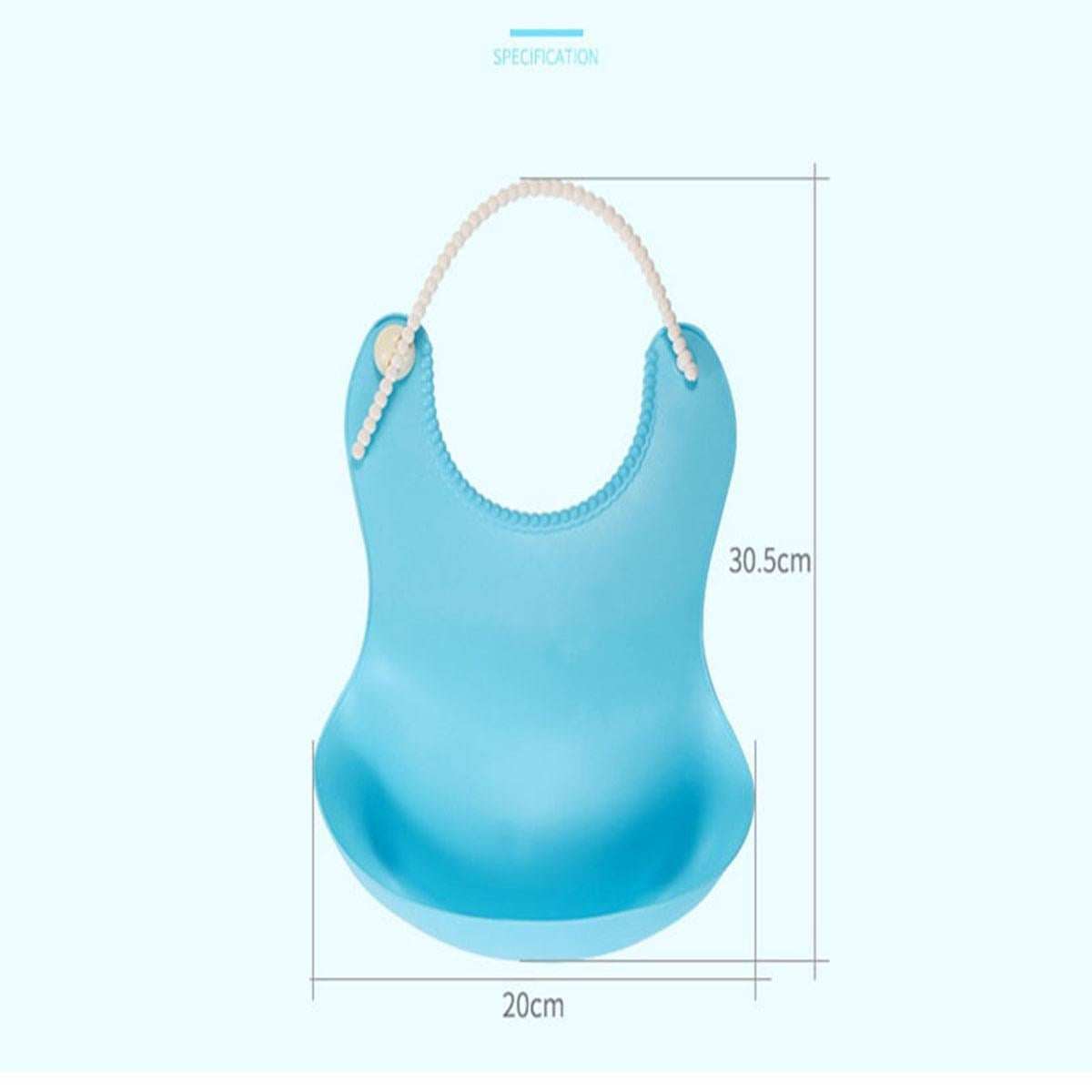 Starixa® Çocuk Bebek Mama Önlüğü Dökülme Engelleyici Bükülebilir Mavi