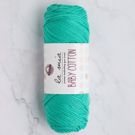 خيوط كروشيه La Mia Baby Cotton باللون الأخضر - L044 - 33653