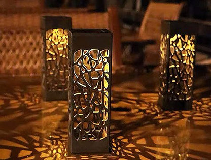 مصابيح ممرات الحدائق الشمسية 8 قطع