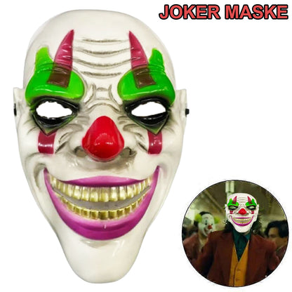 Maddening Grin Psychopath Clown Themed Joker Mask (5347)