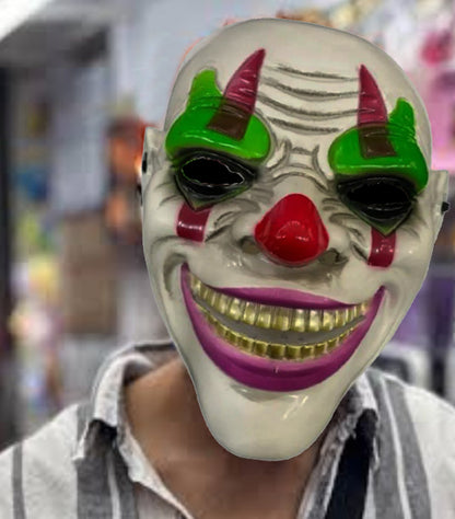 Maddening Grin Psychopath Clown Themed Joker Mask (5347)